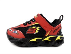 Skechers red/black wheel buddies sneaker with lights